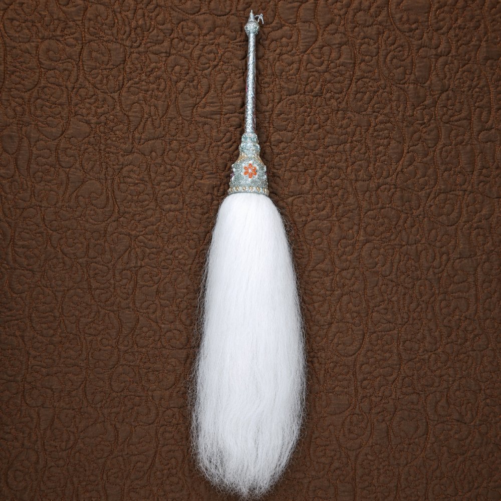 Handcrafted Decorative Chaur Sahib with White Yak Hair